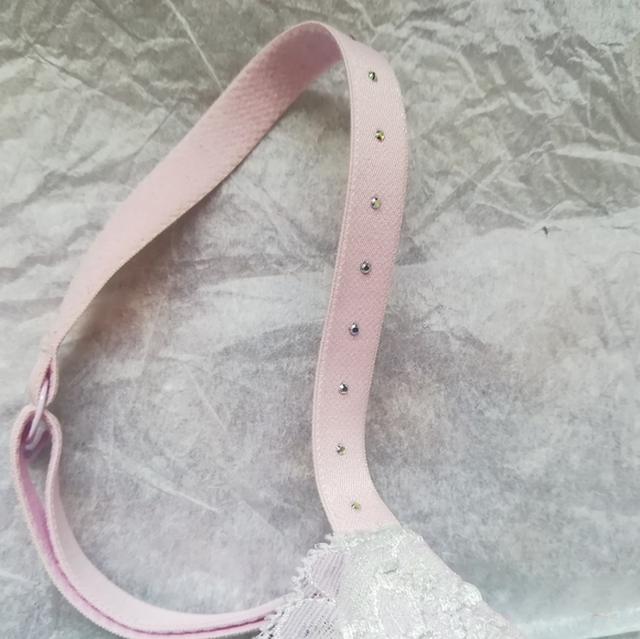 NWOT La Senza lace rhinestone push-up bra - Picture 5 of 5
